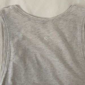 Gray lululemon workout tank